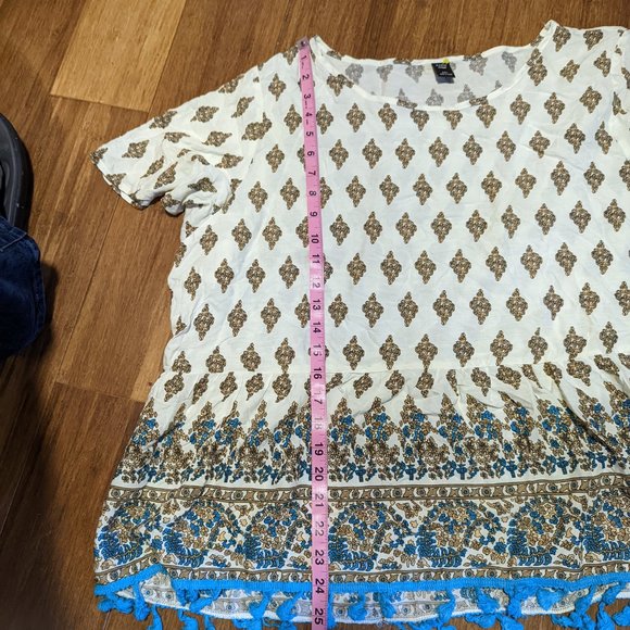 SHEIN Curve Boho Short Sleeve Blouse - Picture 8 of 8